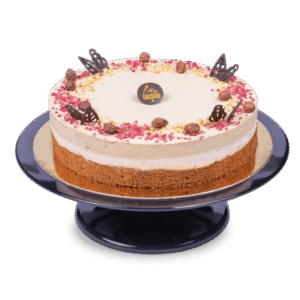 Málnás mogyoró torta