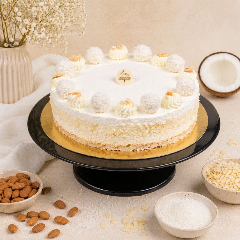 Kókuszos mandula tortaszelet – Kép 2