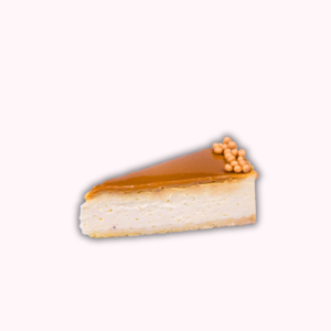 Karamellás sajttorta szelet